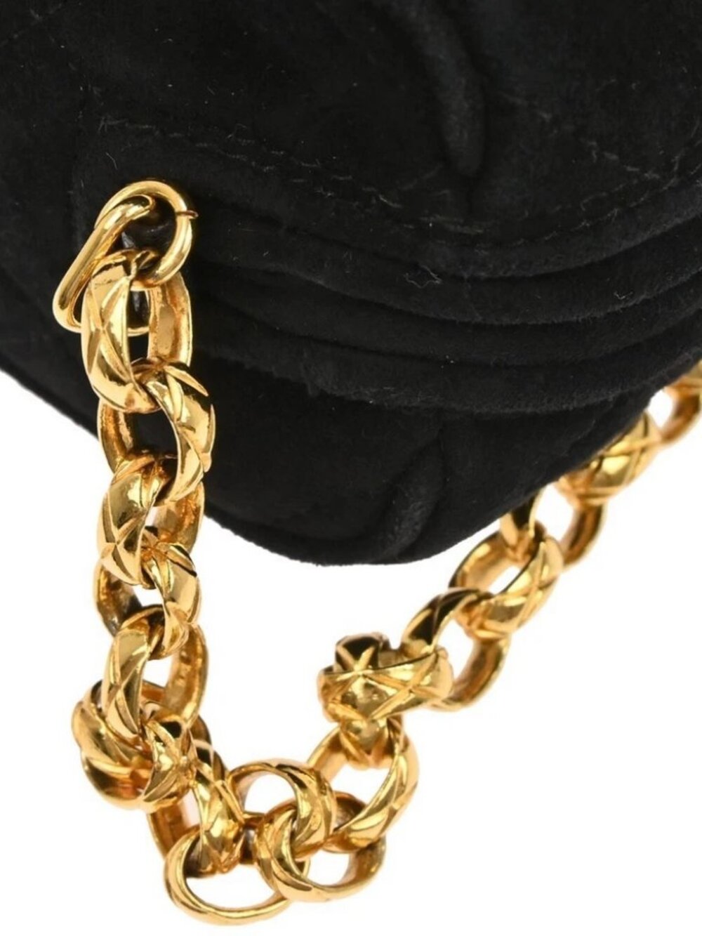 Chanel Black Suede Camera Bag Mini 135938 - Picture 5 of 10